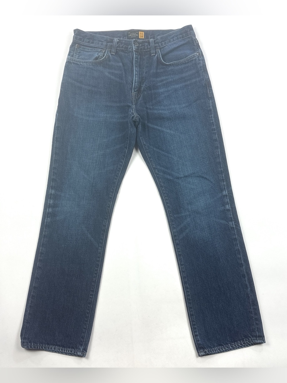 J Crew Slim Straight Mens 31x30 Dark Blue Jeans Casual Denim 100% Cotton 29243